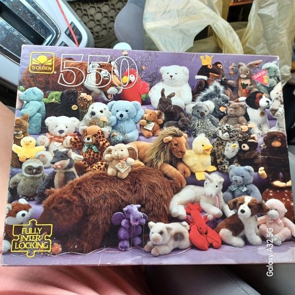 Golden 550 Piece Vintage Dakin Stuffed Animals Puzzle Complete - Picture 1 of 5